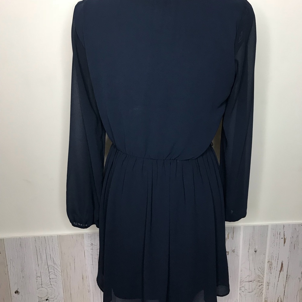 Navy Sheer Dress - Picture 4 of 4